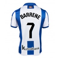 Real Sociedad Ander Barrenetxea #7 Hjemmedrakt 2024-25 Kortermet